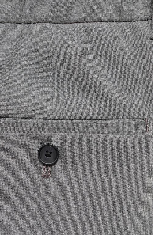 Mango Bologna Slim Fit Stretch Pants In Gray