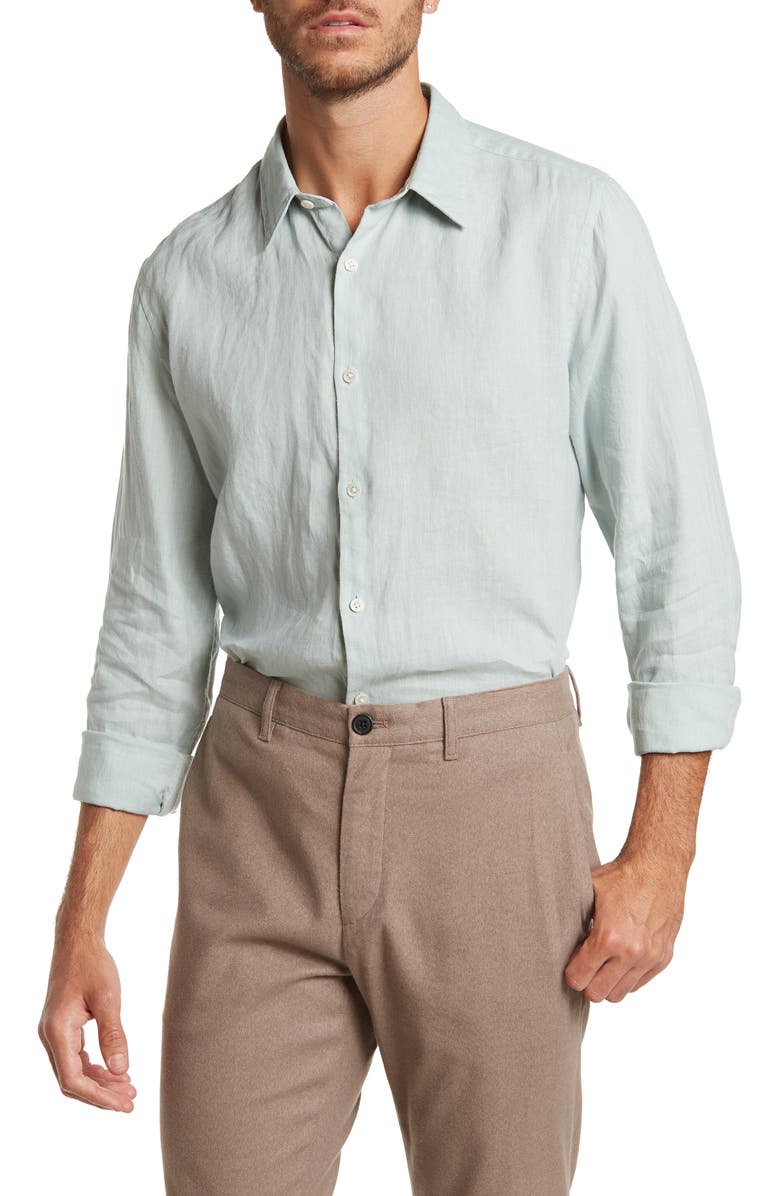 Theory Irving Linen Shirt, Main, color,