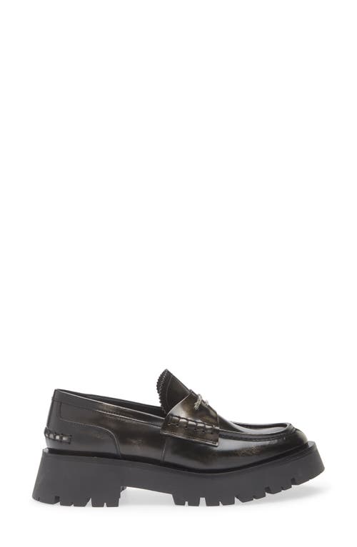Alexander Wang Carter Lug Sole Loafer In Black