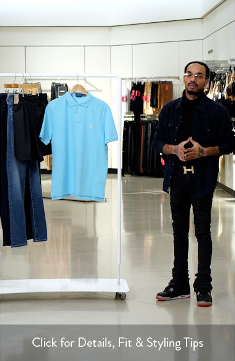 The Iconic Solid Aqua Cotton Piqué Polo, sales video thumbnail