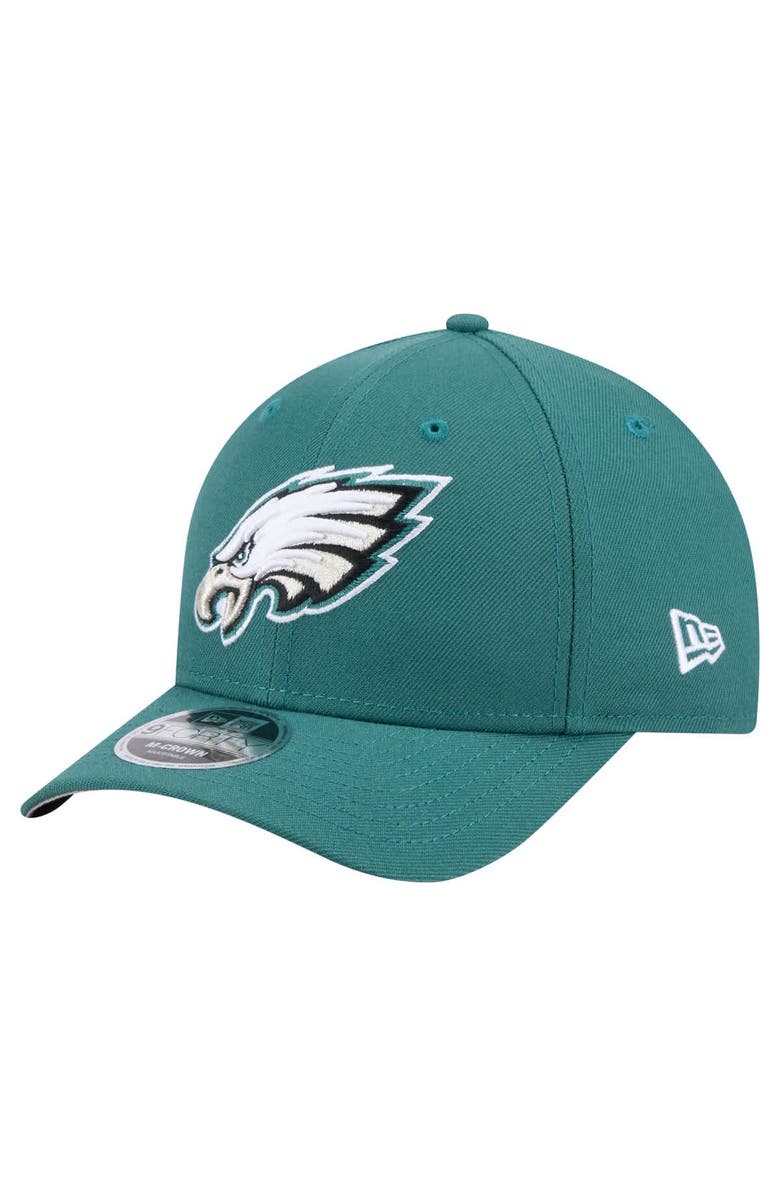 New Era Men's New Era Midnight Green Philadelphia Eagles Team Collection 9FORTY M-Crown Adjustable Hat, Main, color, Green