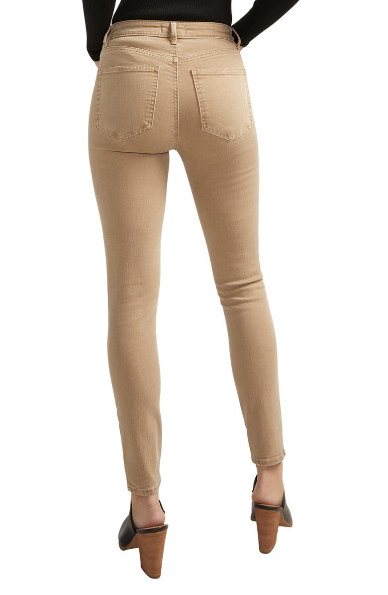 Silver Jeans Co. Isbister High Waist Skinny Jeans, Alternate, color, Khaki