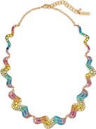 Kurt Geiger London Rainbow Wave Collar Necklace