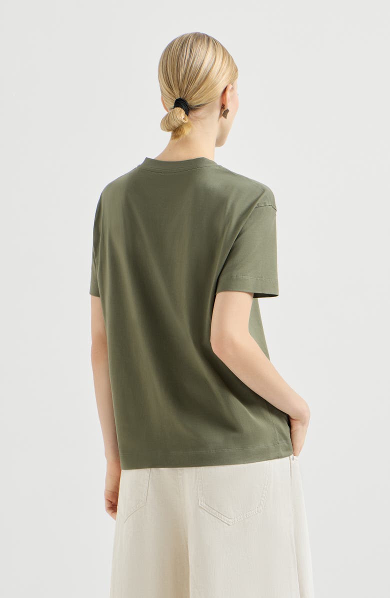 Brunello Cucinelli Cotton jersey T-shirt, Alternate, color, Olive