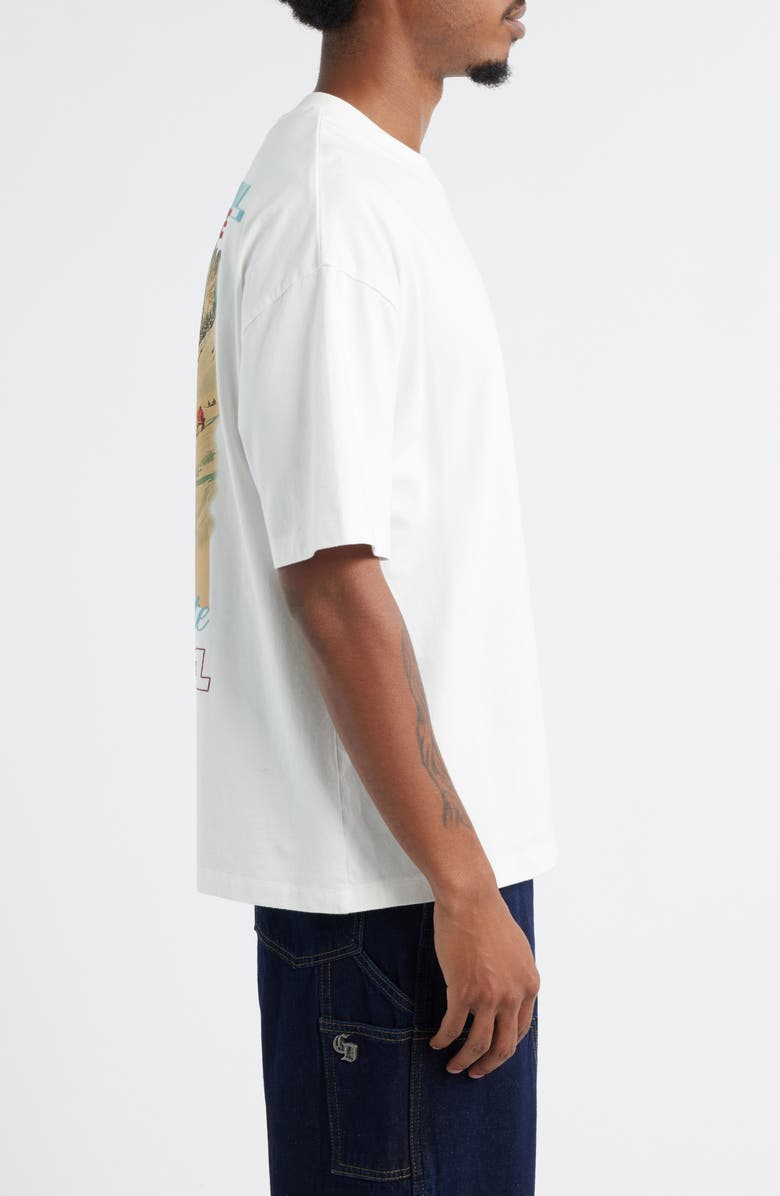 CRIMINAL DAMAGE Aprés Ski Oversize Graphic T-Shirt, Alternate, color, Off White