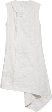 Jason Wu Collection Asymmetric Textured Cotton Minidress