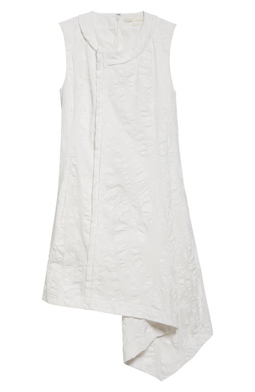 Jason Wu Collection Asymmetric Textured Cotton Minidress In White