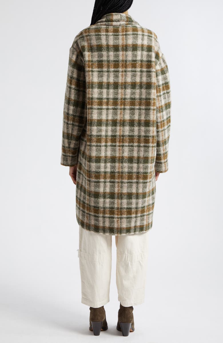 Isabel Marant Étoile Gabriel Abstract Print Wool Blend Coat, Alternate, color,