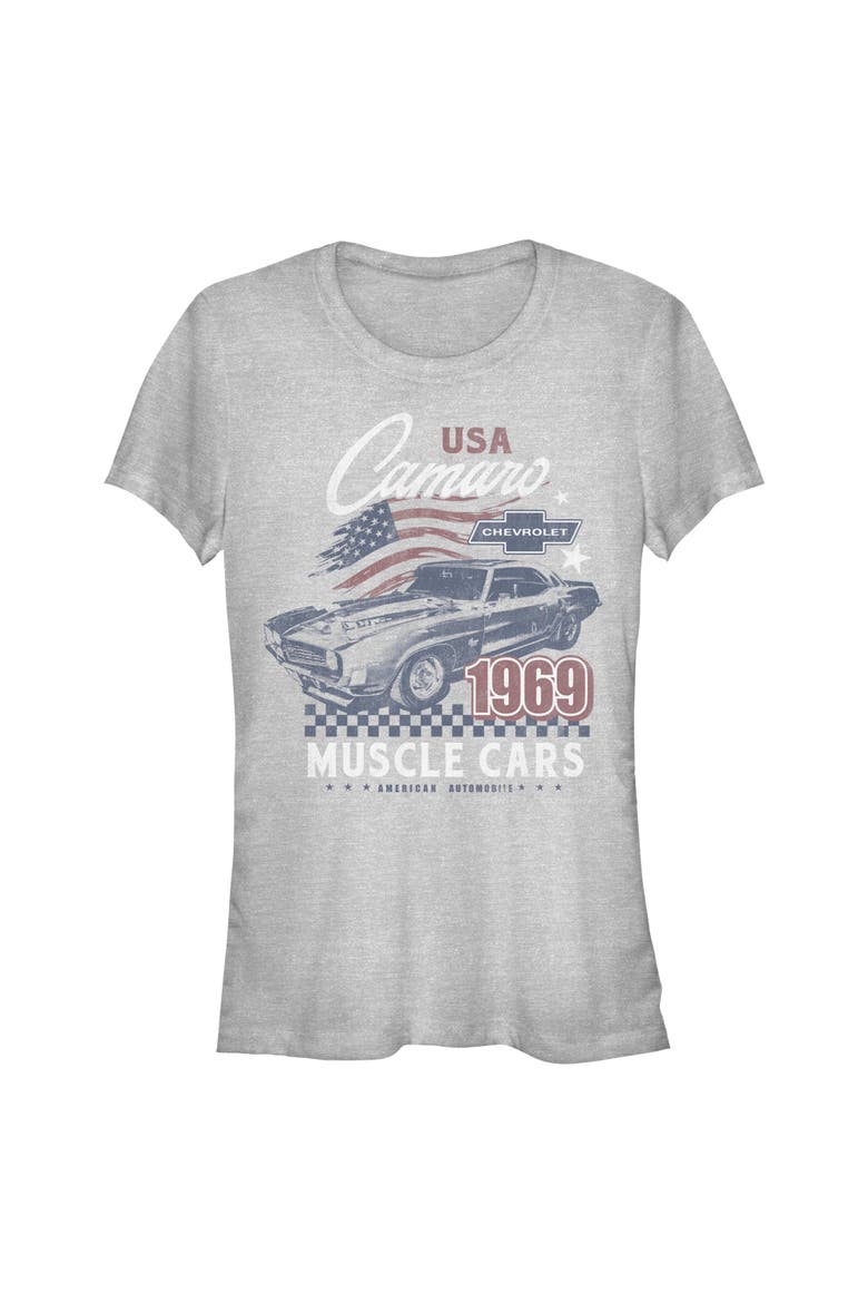 Juniors General Motors Camaro Muscle Cars T Shirt, Main, color, Athletic Heather