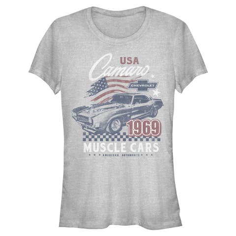 Juniors General Motors Camaro Muscle Cars T Shirt