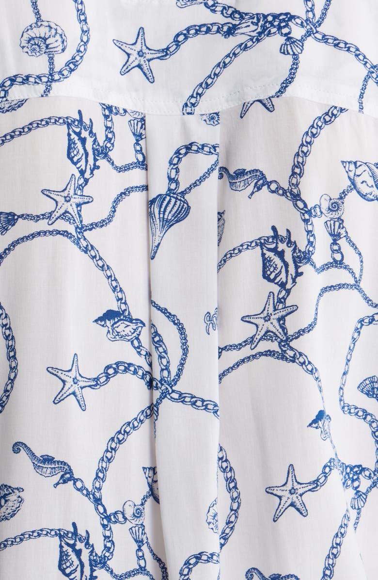 Rails Josephine Seashell Chain Print Button-Up Shirt, Alternate, color, Nautical Chains