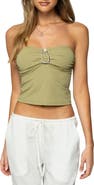 EDIKTED Bex Metal Ring Tube Top
