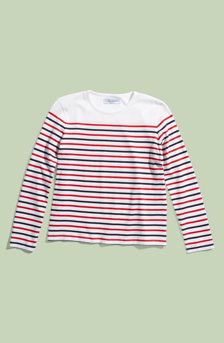 Solid & Striped 'Island' Long Sleeve Knit Top, Main, color, 