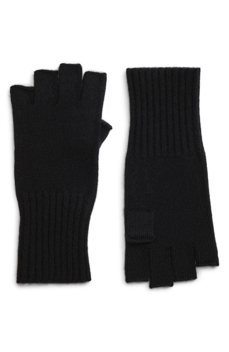 Halogen<sup>®</sup> Fingerless Cashmere Gloves, Main, color, 