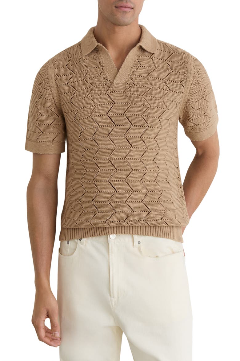 Belford Polo Sweater, Main, color, CAMEL