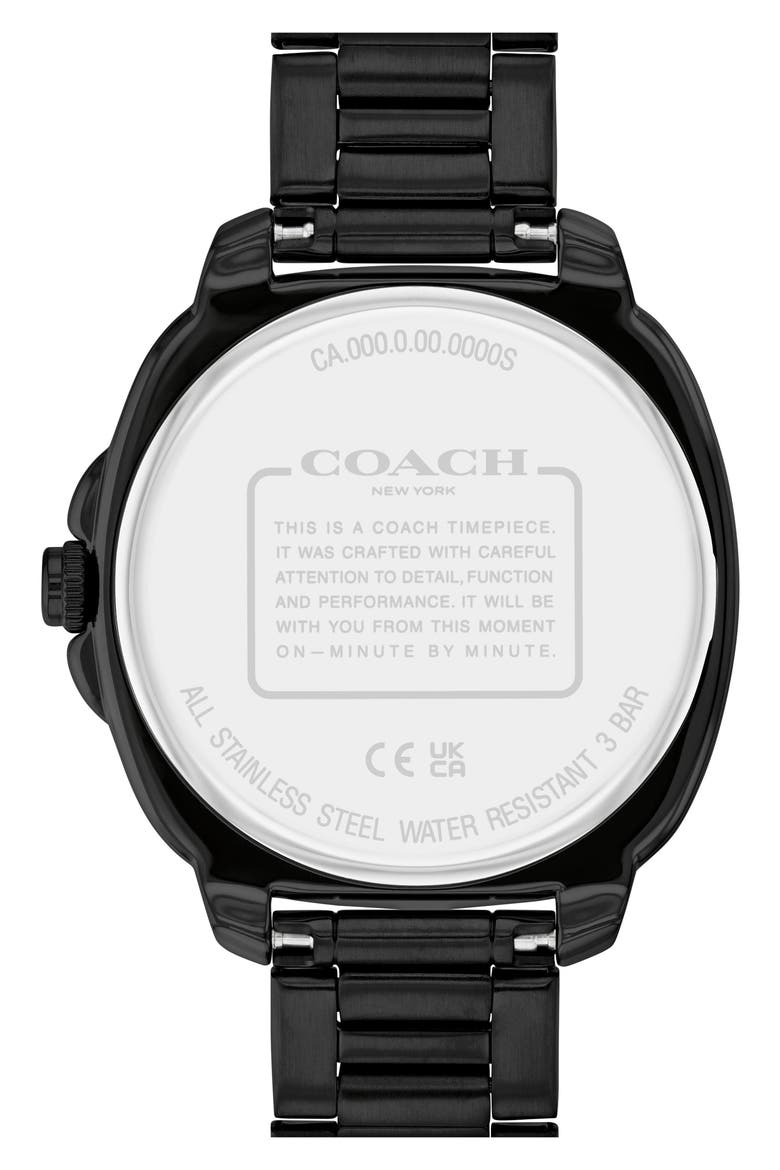 Kitt Bracelet Watch, 38mm, Alternate, color, BLACK