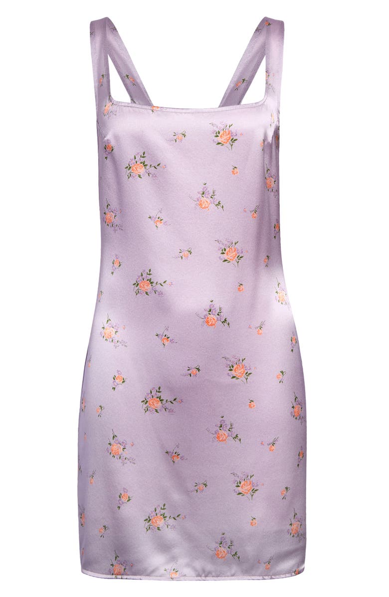 Reformation Darcey Floral Print Silk Minidress, Alternate, color, 