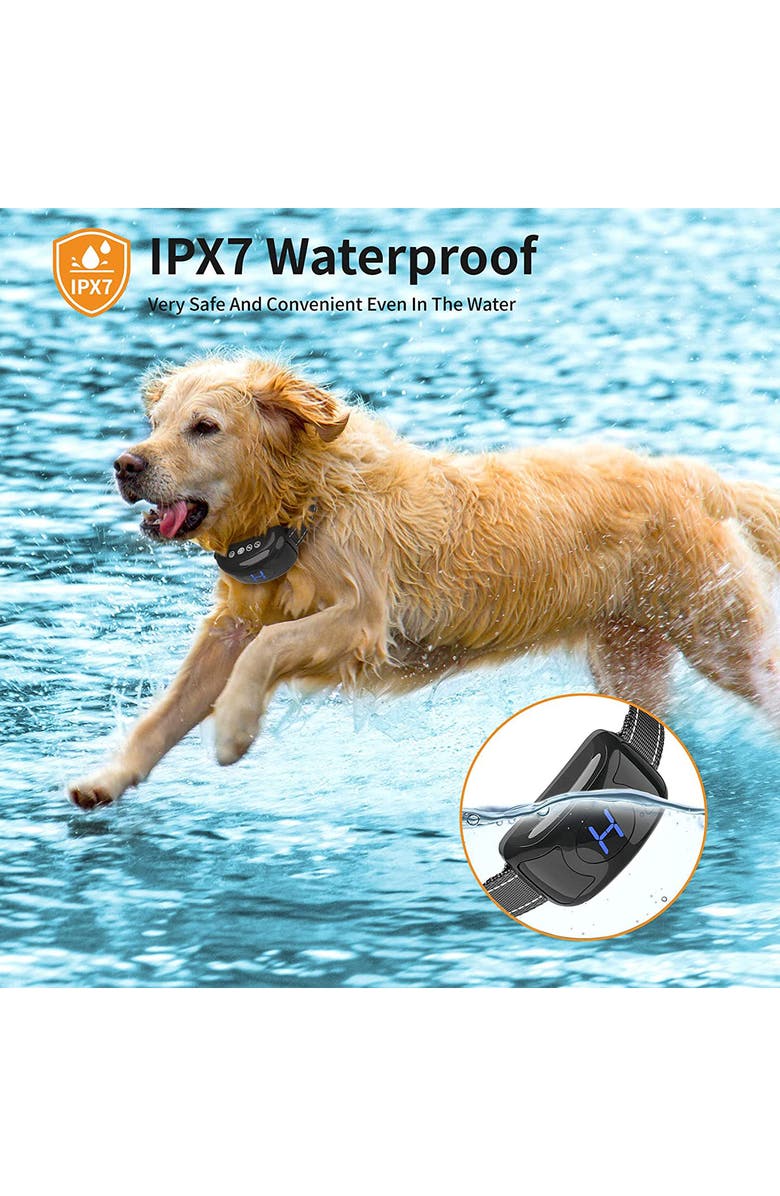 PET LIFE Woofade 3-Level Sensitivity of Tone and Vibration Anti-Bark Dog Collar, Alternate, color, 