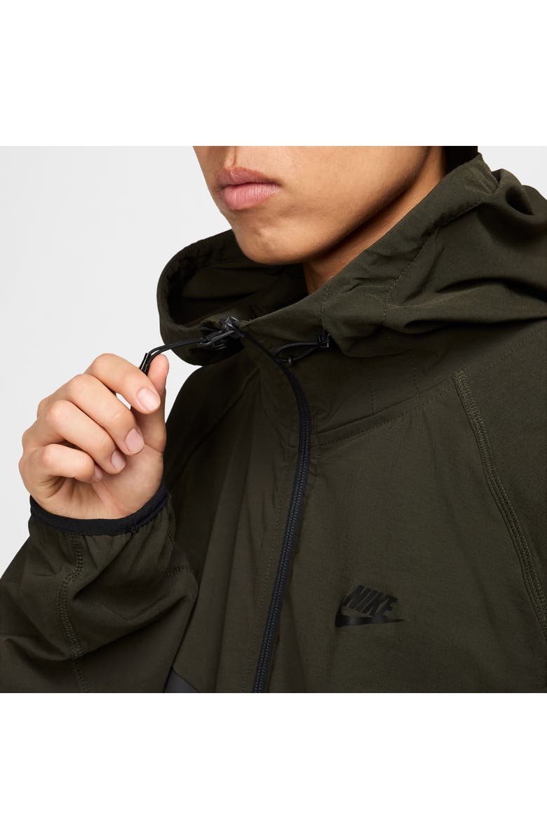 Nike Sportswear Tech Windrunner Jacket, Alternate, color, Sequoia/ Black