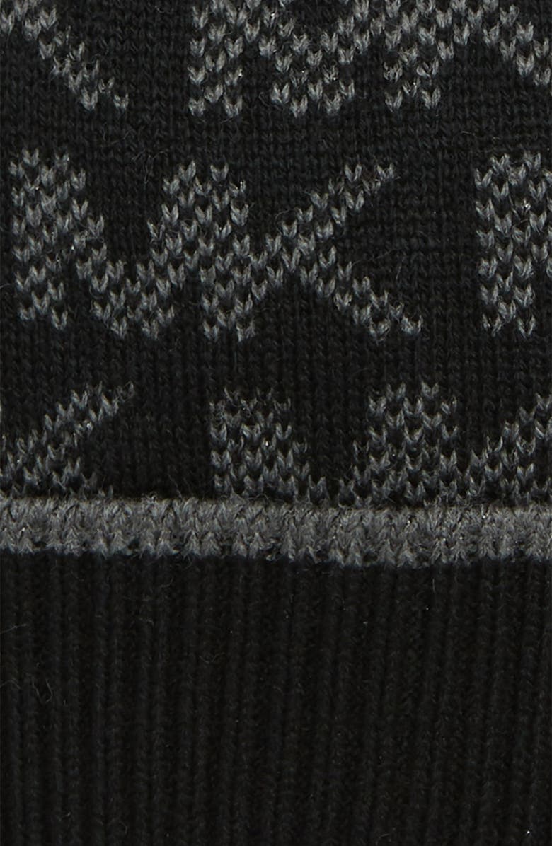 MICHAEL Michael Kors Grid Logo Cuffed Beanie, Alternate, color, 