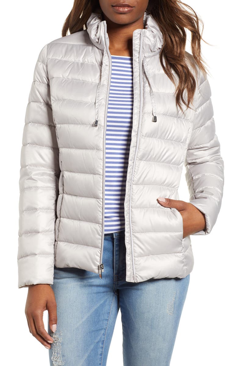 Via Spiga Packable Down Coat, Main, color,