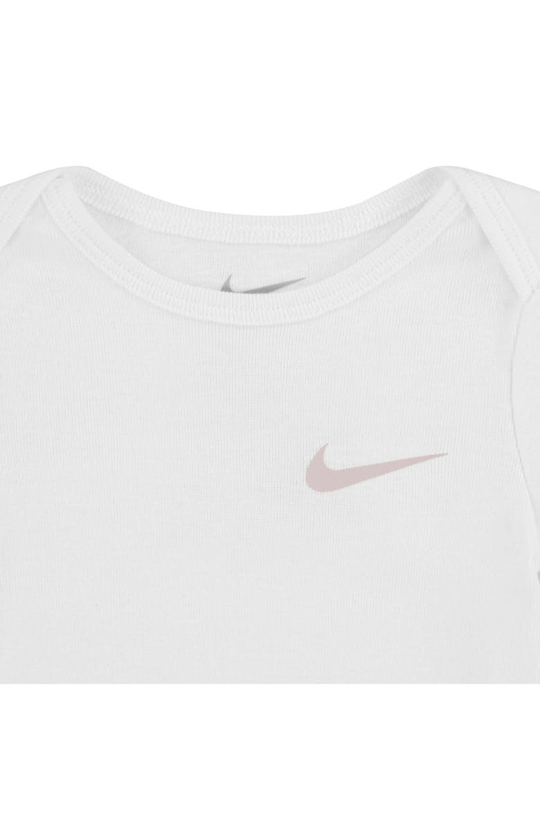 Nike Solid 3-Piece Bodysuits & Joggers Set, Alternate, color, Pink Foam