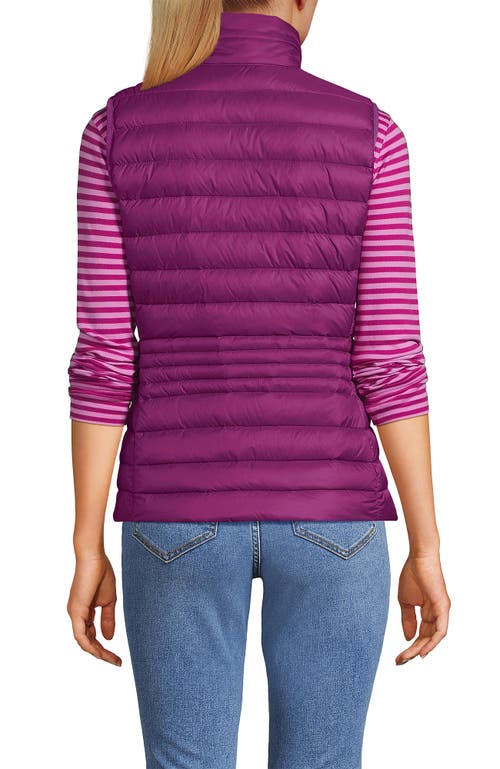 Lands' End Wanderweight Packable Ultralight Down Vest In Pink