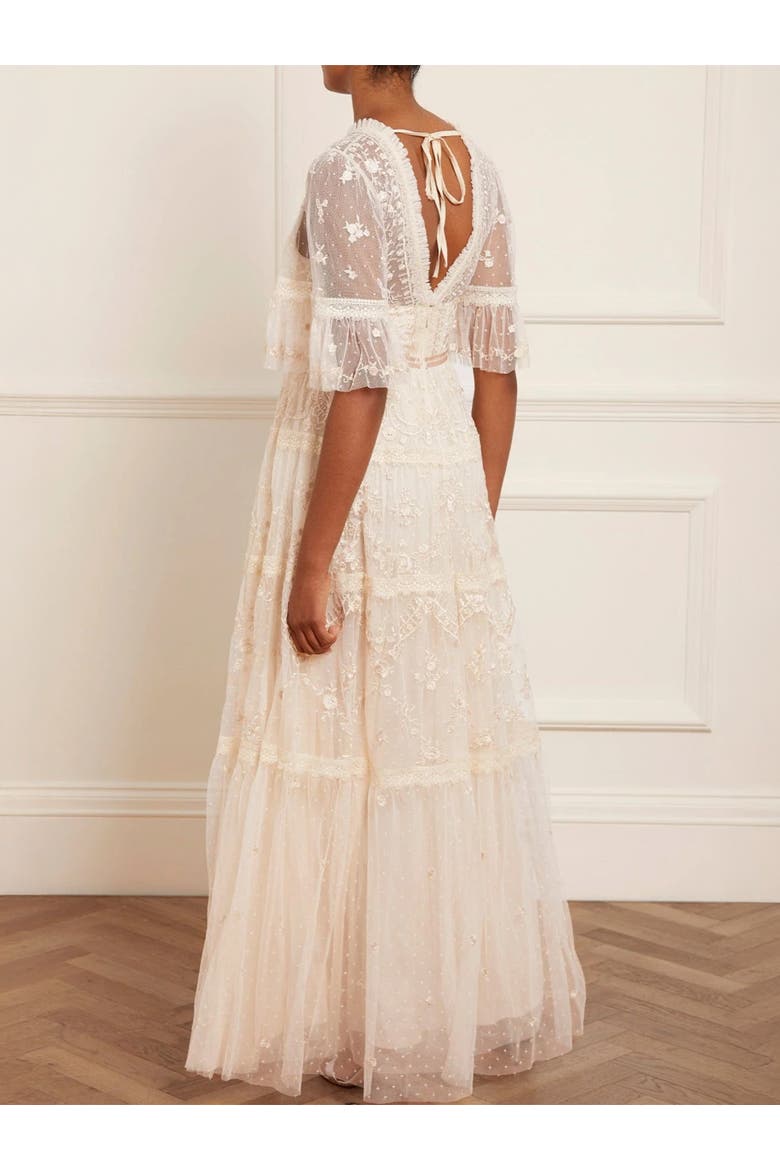 Lottie Lace Gown, Alternate, color, Champagne