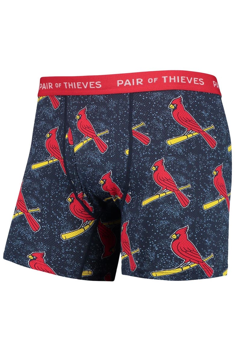 Men's Pair of Thieves Gray/Navy St. Louis Cardinals Super Fit 2-Pack Boxer Briefs Set, Alternate, color, Gray