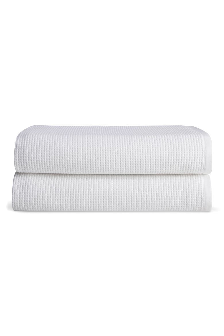 Waffle Bath Sheet, Main, color, WHITE