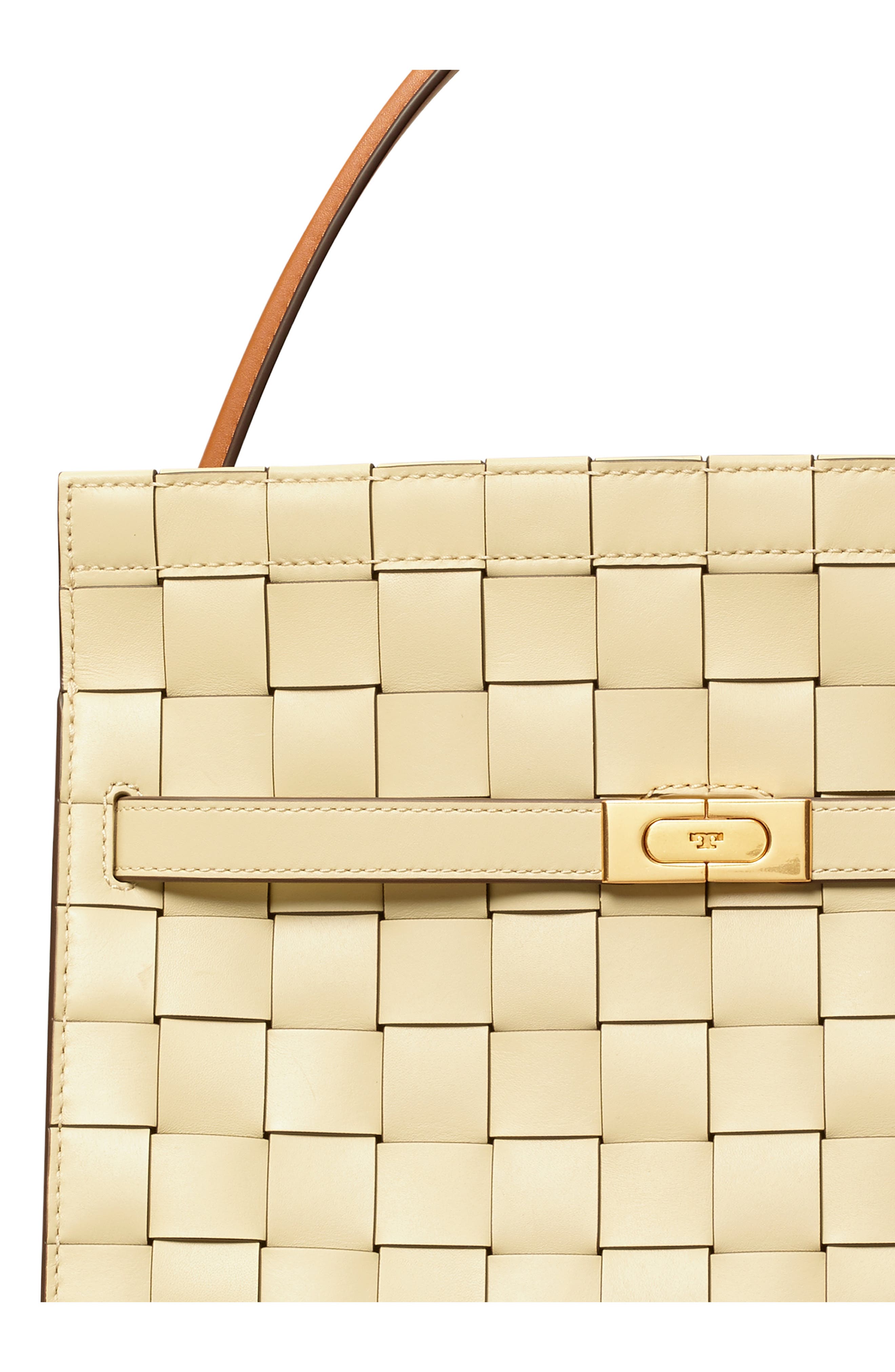 Lee Radziwill Woven Leather Double Bag, Alternate, color, BUTTERMILK