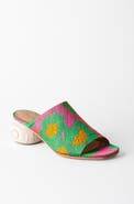 Huma Blanco Milla Woven Textile Slide Sandal