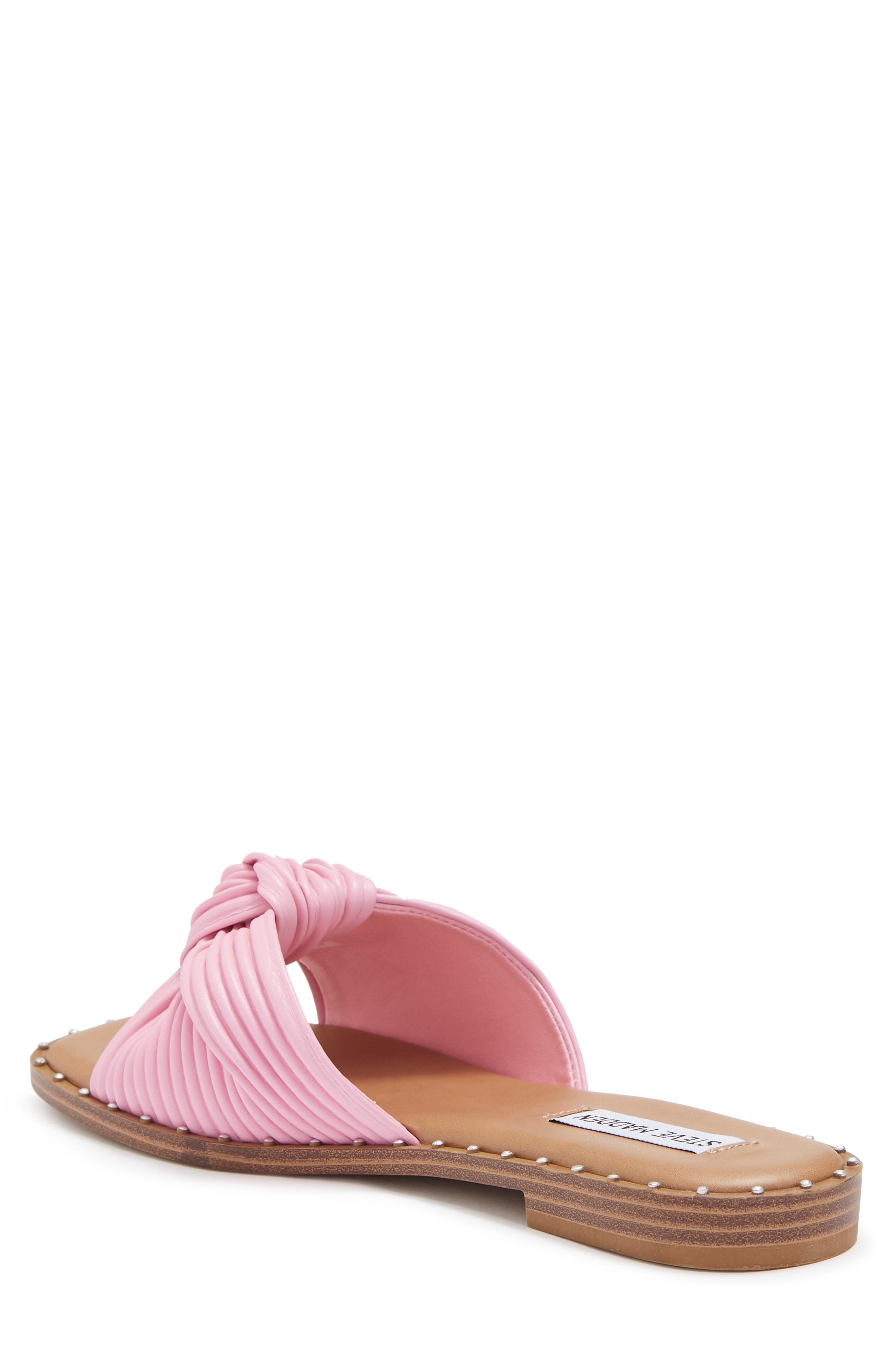Willow Knot Slide Sandal, Alternate, color, PINK PU