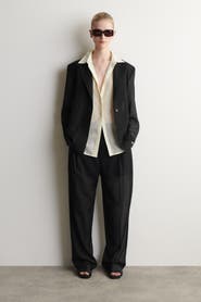 COS Fluid Wool-voile Straight-leg Pants