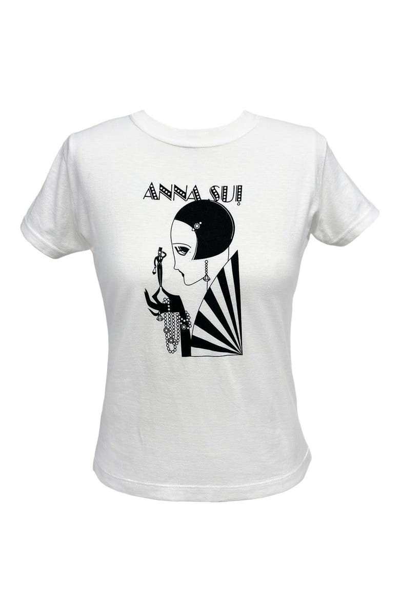 Anna Sui Mad Cap Heiress Baby T-Shirt, Main, color, 