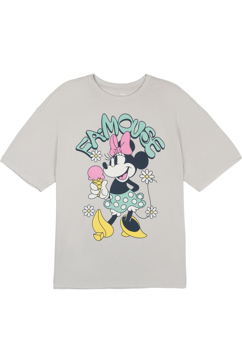 Mickey Mouse & Friends Short Sleeve T-Shirt, Main, color, Minnie Vapor Blue