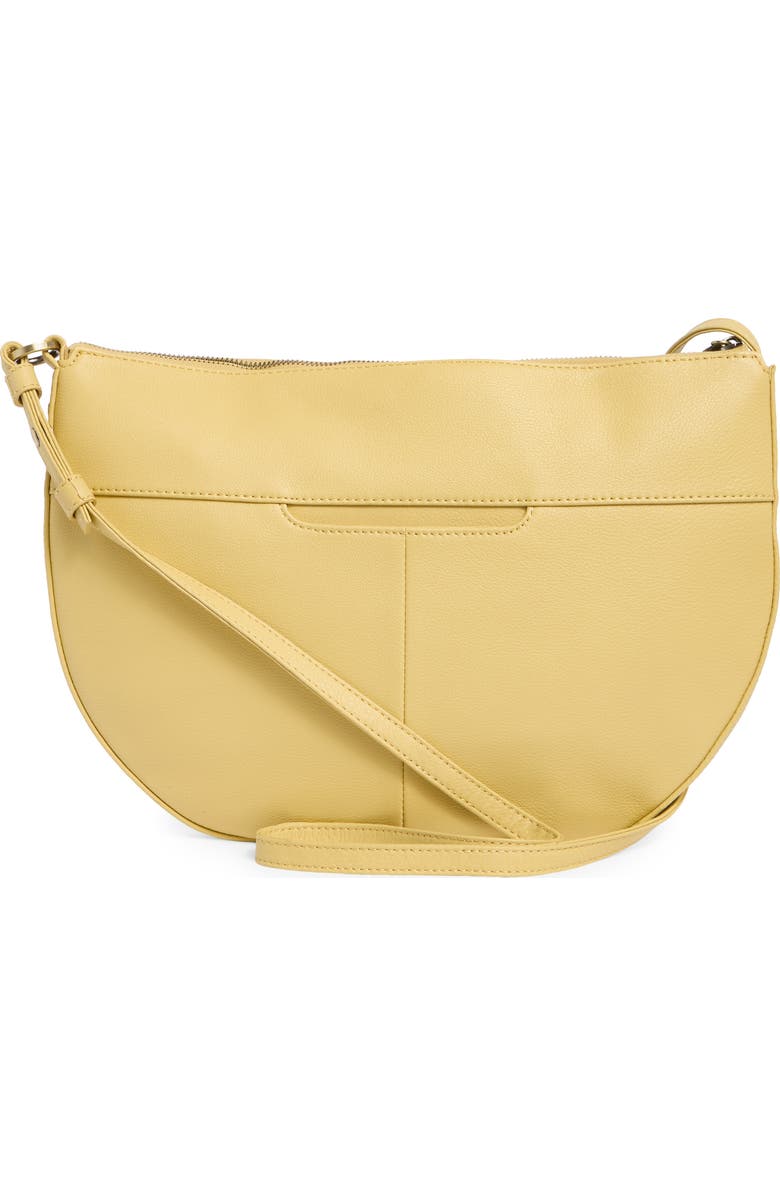 HOBO Cosmo Leather Shoulder Bag, Alternate, color, Flax