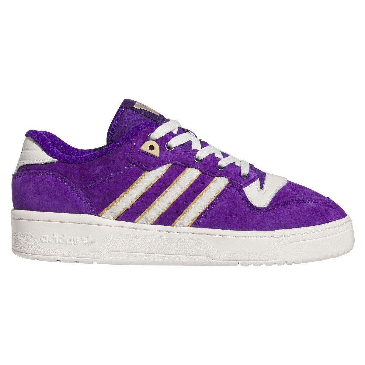 adidas Purple Washington Huskies Rivalry Low Basketball Shoes, Main, color, 