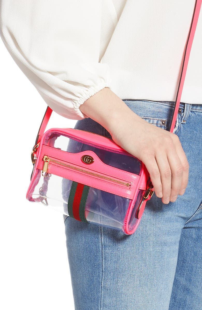 Gucci Ophidia Transparent Convertible Bag, Alternate, color,
