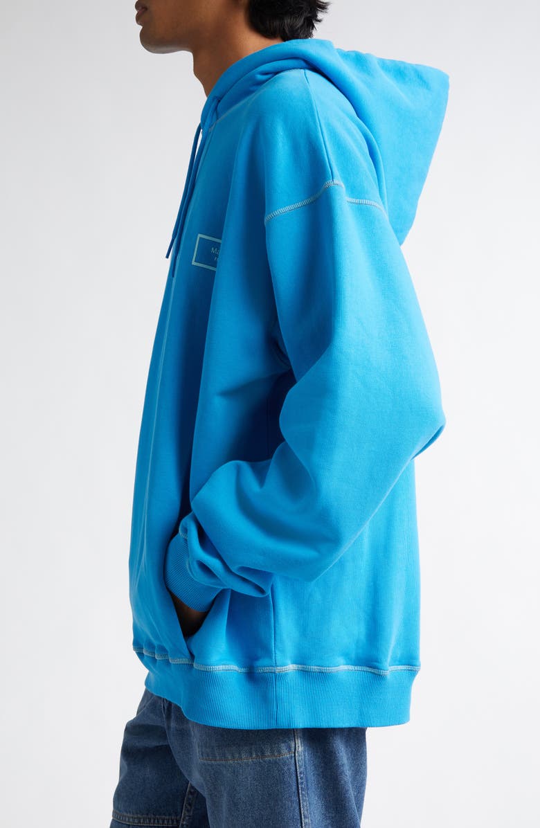 Martine Rose Classic Box Logo Cotton Hoodie, Alternate, color, 