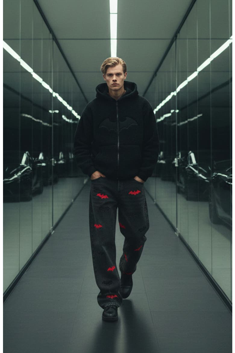 Batman x Blvck Shadow Jeans, Alternate, color, Black