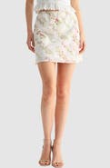 All in Favor Floral Print Miniskirt
