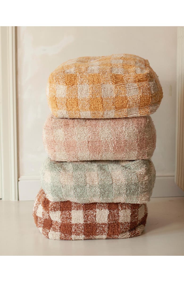 Lorena Canals Vichy Pouf, Alternate, color, Blue Sage