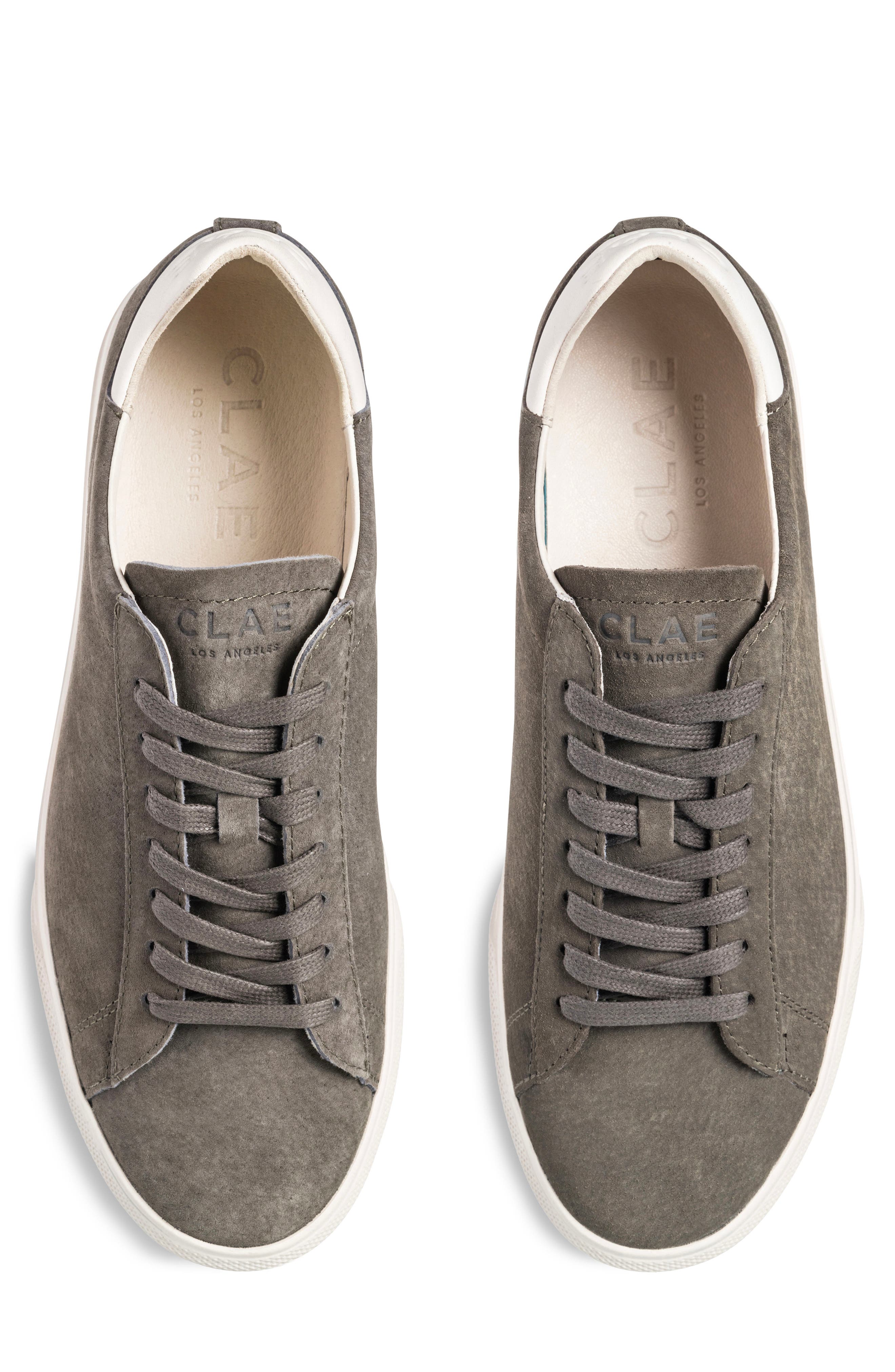 CLAE Bradley Venice Leather Sneaker, Alternate, color, Olive Night