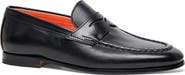 Santoni Door Moc Toe Penny Loafer