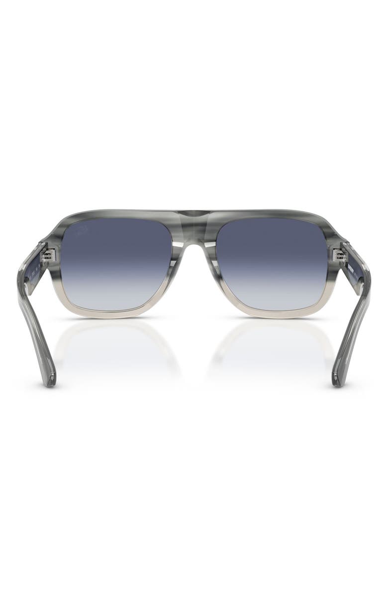 Burberry 55mm Pilot Sunglasses, Alternate, color, Grey Gradient / Grey Blue