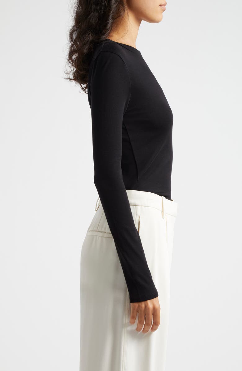 Vince Crewneck Pima Cotton Top, Alternate, color,