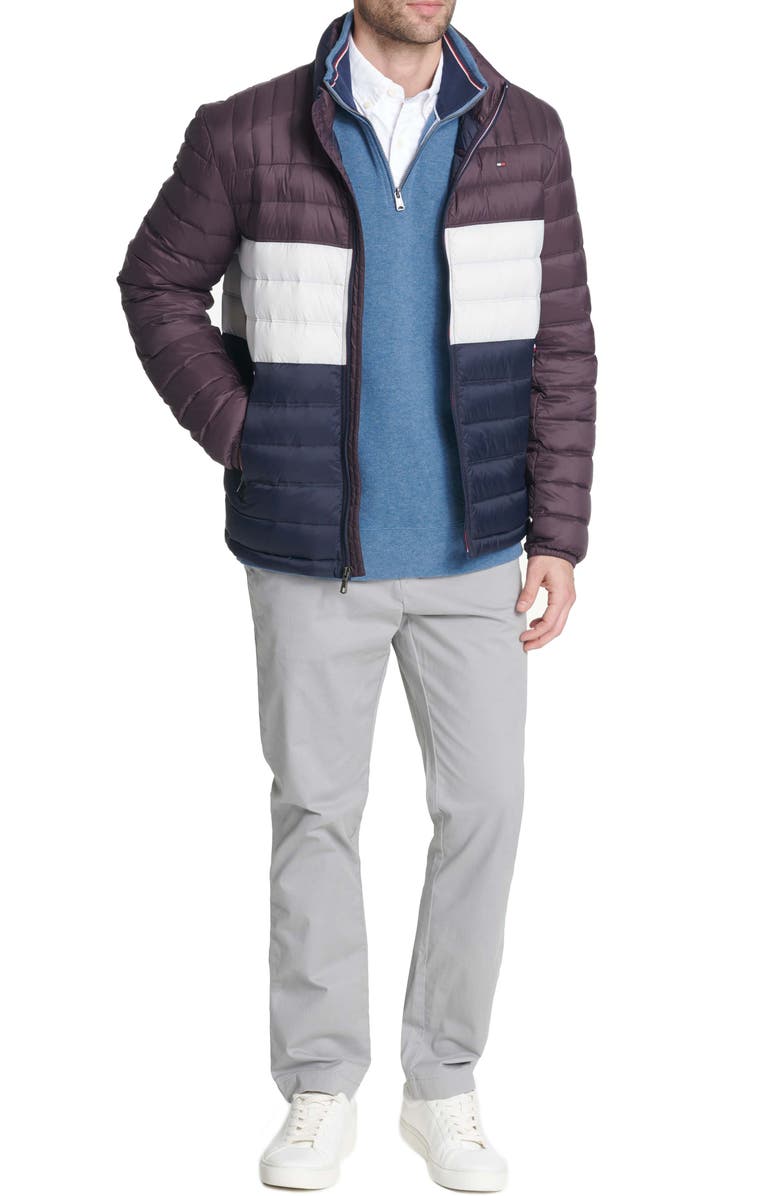 Tommy Hilfiger Real Down Packable Puffer Jacket, Alternate, color, Port Combo