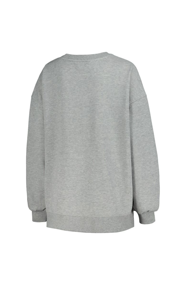 DKNY SPORT Women's DKNY Sport Heather Charcoal Cincinnati Bengals Penelope Pullover Sweatshirt, Alternate, color, Heather Charcoal