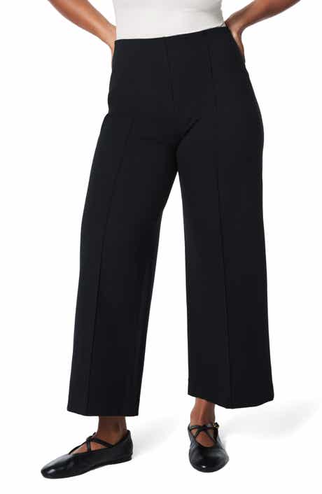 The Perfect Pull-On Crop Wide Leg Ponte Pants